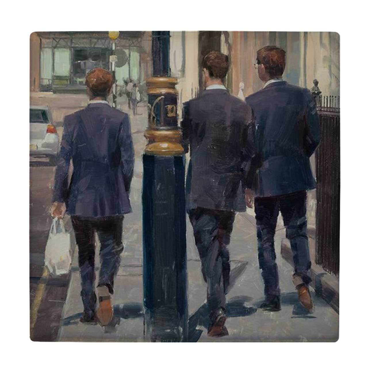 کاشی کارنیلا طرح نقاشی مردها در پیاده رو کد wkk1777