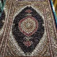 فرش دستبافت ماهی خرّم بافت خوی اندازه 6 متری سرمه ای کد 140