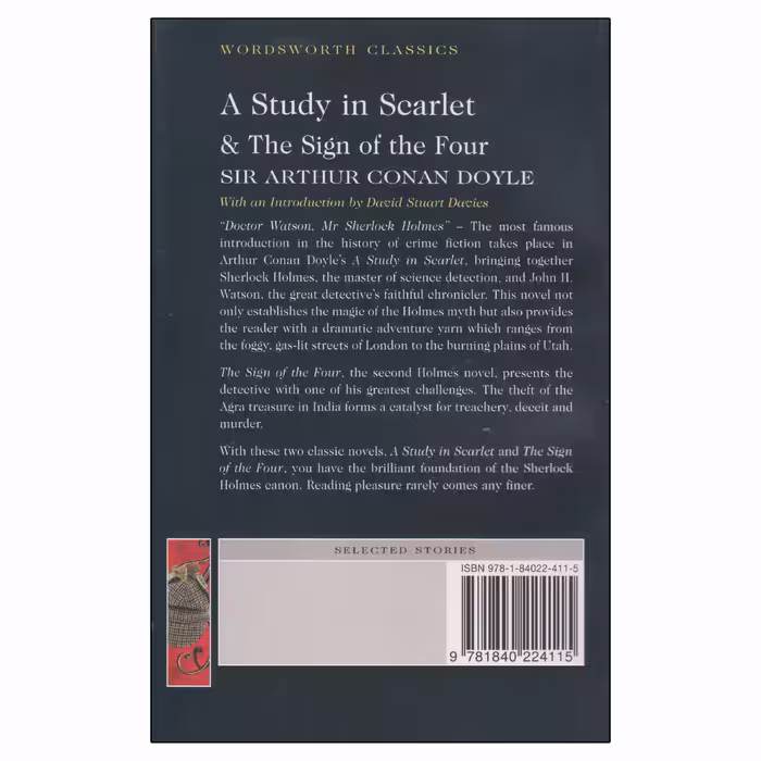کتاب A Study in Scarlet & The Sign of The Four اثر Sir Arthur Conan Doyle انتشارات Wordsworth Classics