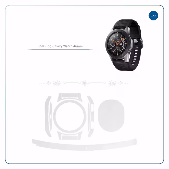 برچسب ماهوت طرح Matte-White مناسب برای ساعت هوشمند سامسونگ Galaxy Watch 46mm