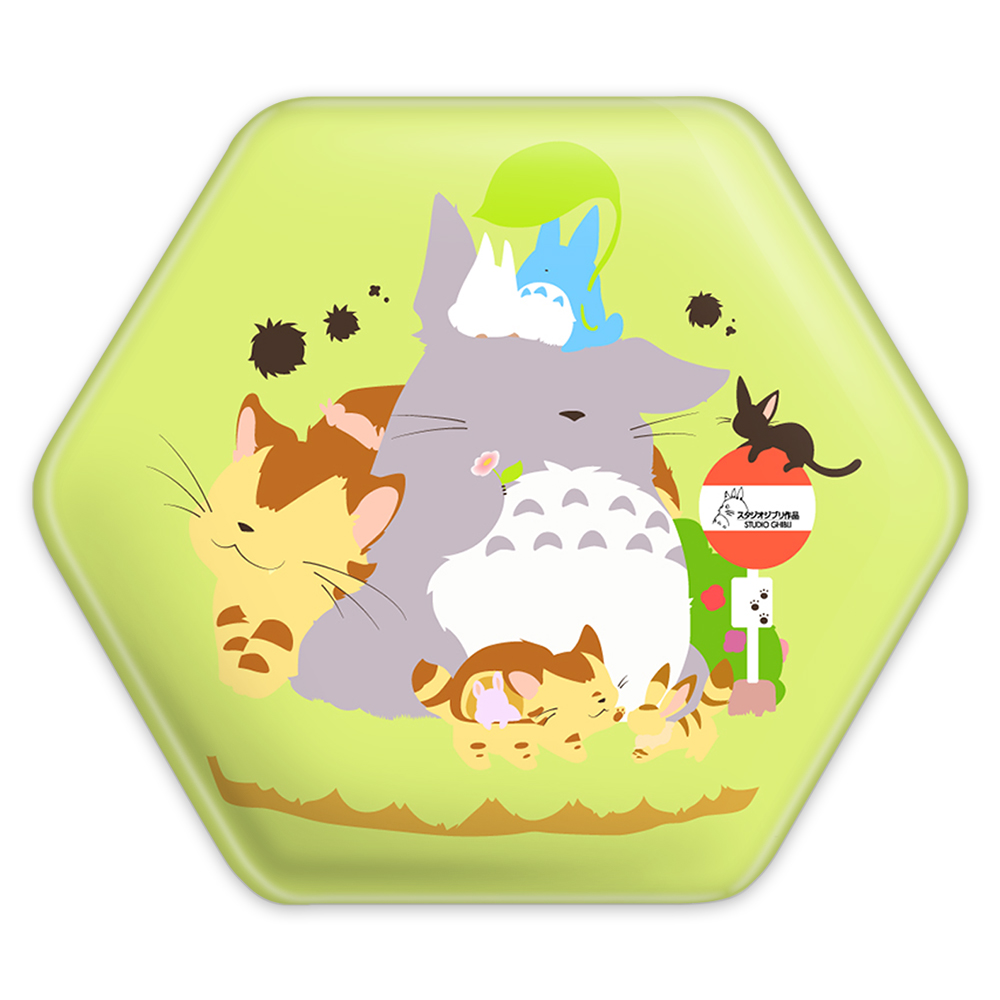 پیکسل خندالو طرح توتورو و ناتسوکی و می انیمه توتورو Totoro مدل شش ضلعی کد 12827