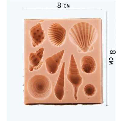 سیلیکون قالب گیری به گز مدل صدف دریایی