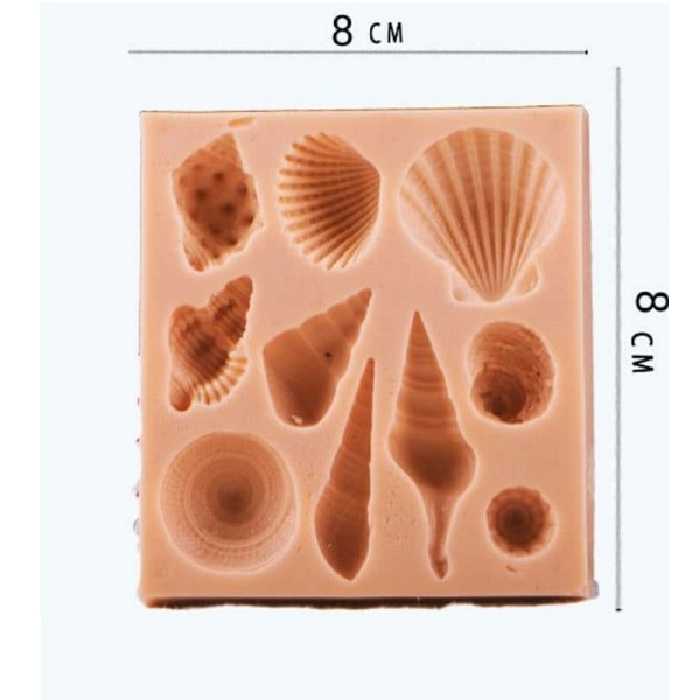 سیلیکون قالب گیری به گز مدل صدف دریایی