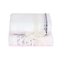 حوله دستی مادام کوکو مدل Rayford سایز 50x70 سانتی متر مجموعه 2 عددی