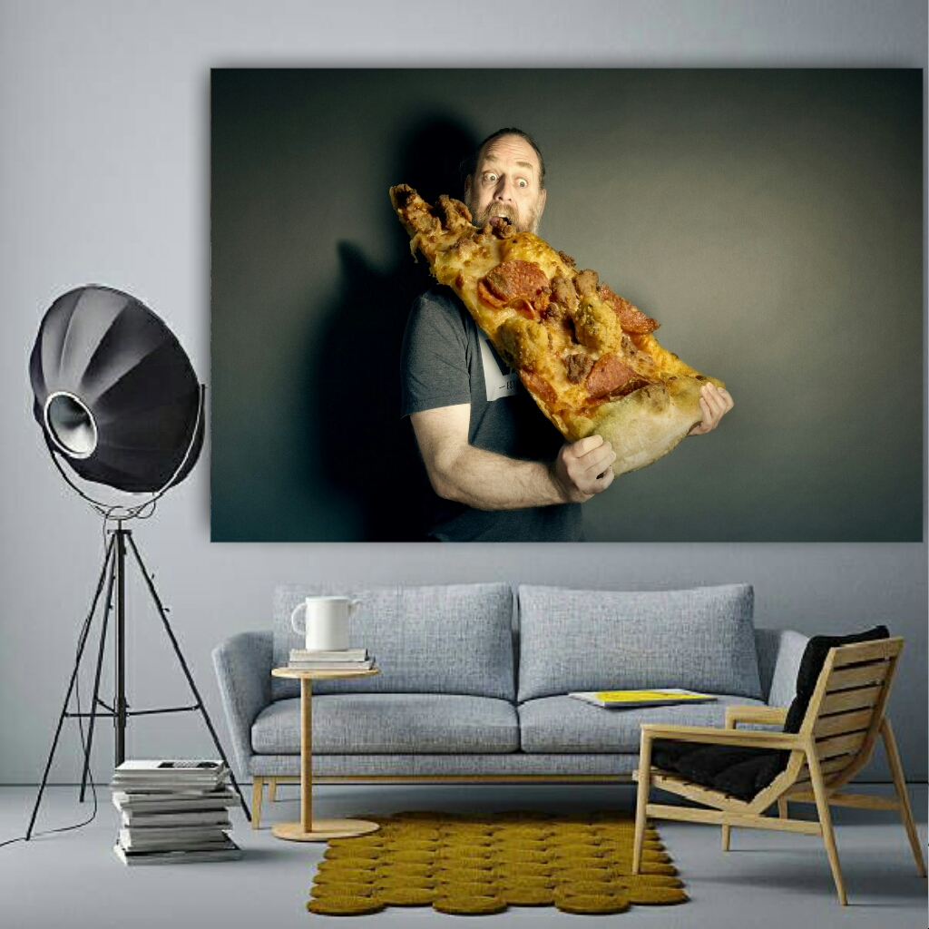 تابلو بوم طرح پیتزا کدBH458