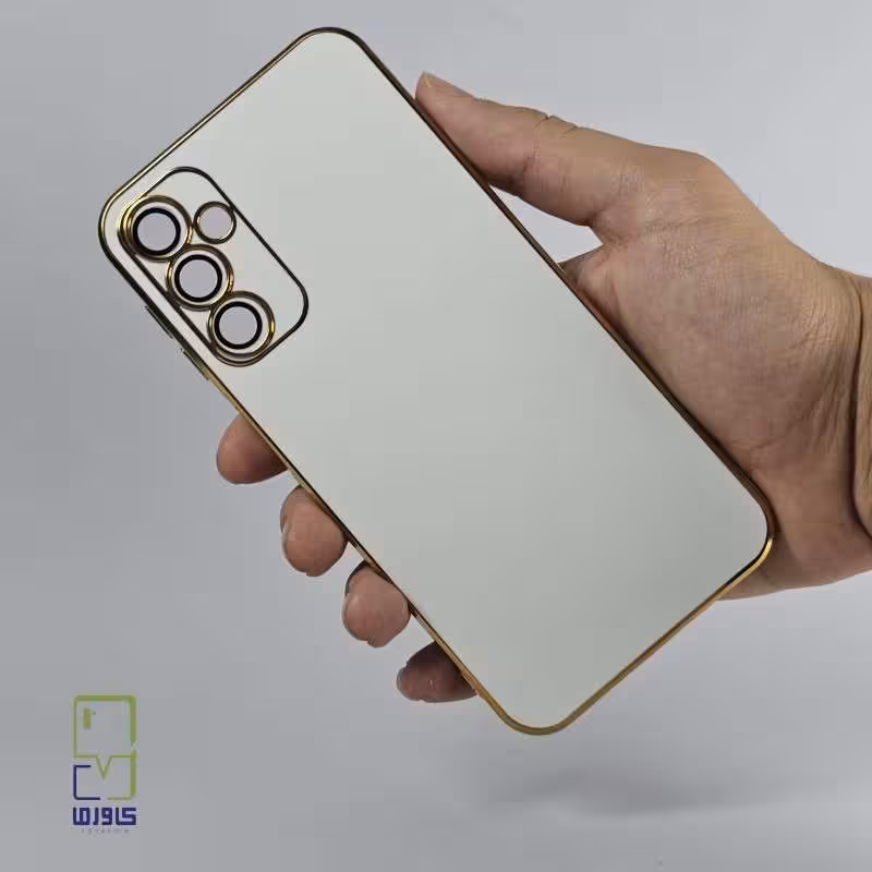 قاب گوشی a34 دور طلایی مای کیس|سفید Samsung A34