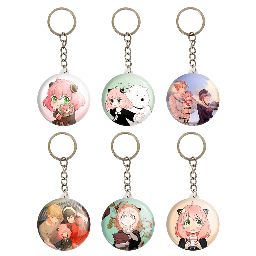 جاکلیدی خندالو مدل انیمه اسپای ایکس فمیلی کد 798A مجموعه 6 عددی