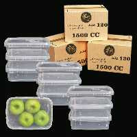 ظرف فریزری و مایکروویوی 1500 سی سی پولادپویش، سه کارتن 120 عددی