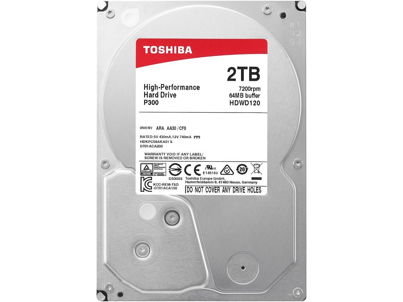هارد P300 ظرفیت 2TB اینترنال Toshiba توشیبا