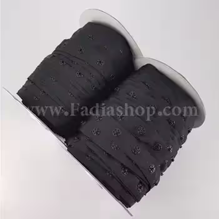دکمه ریلی مشکی طاقه ای