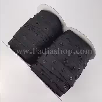 دکمه ریلی مشکی طاقه ای