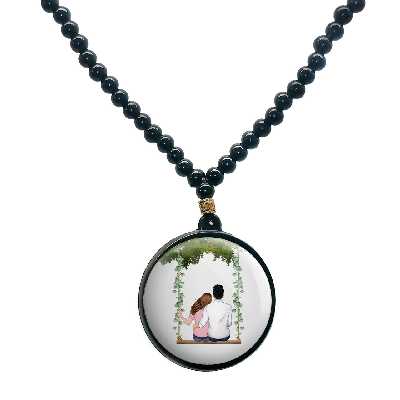 گردنبند پرمانه طرح love کد pmd.24433 مدل دو طرفه