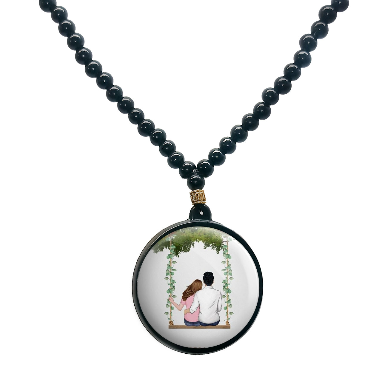 گردنبند پرمانه طرح love کد pmd.24433 مدل دو طرفه