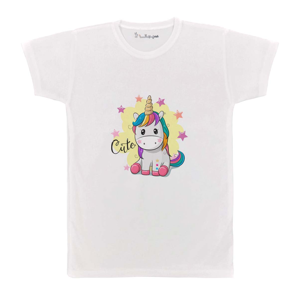 تی شرت بچگانه پرمانه طرح یونیکورن کد pmt.3256