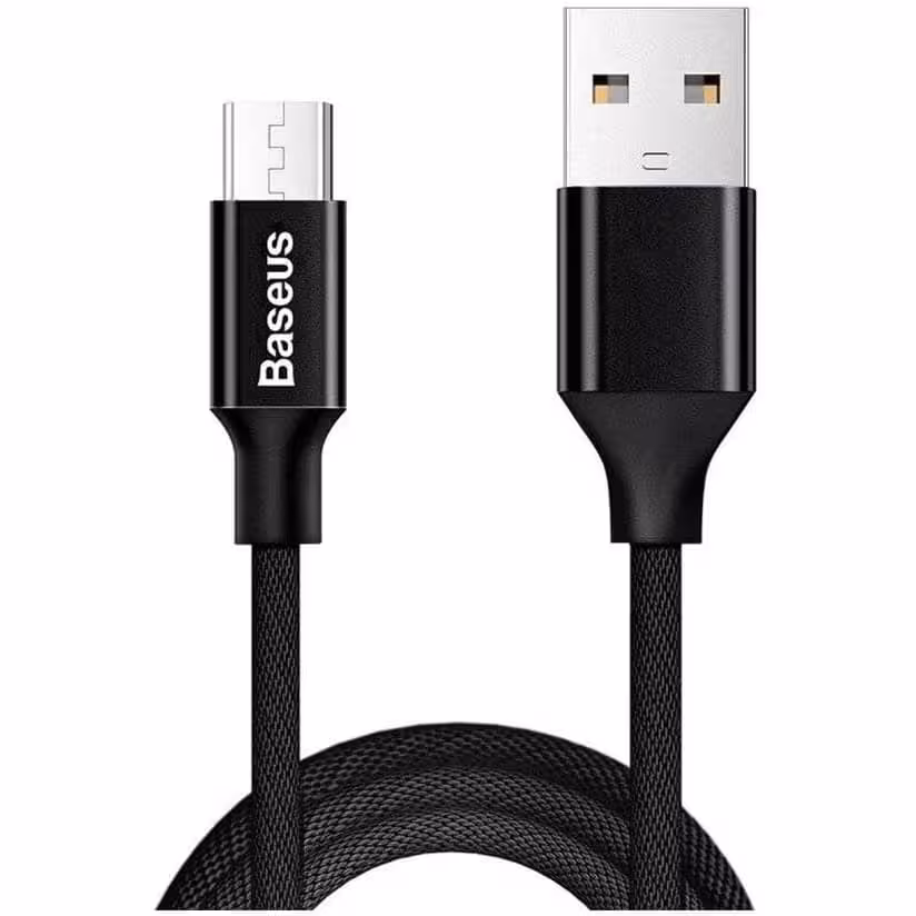 کابل 1 متری microUSB بیسوس مدل Baseus CAMYW-A01 Yiven USB to microUSB Data Cable 2A 1m