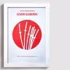 تابلو طرح فیلم هفت سامورایی seven samurai W014