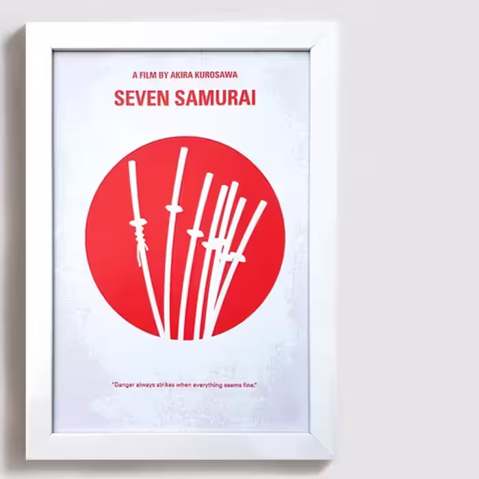 تابلو طرح فیلم هفت سامورایی seven samurai W014