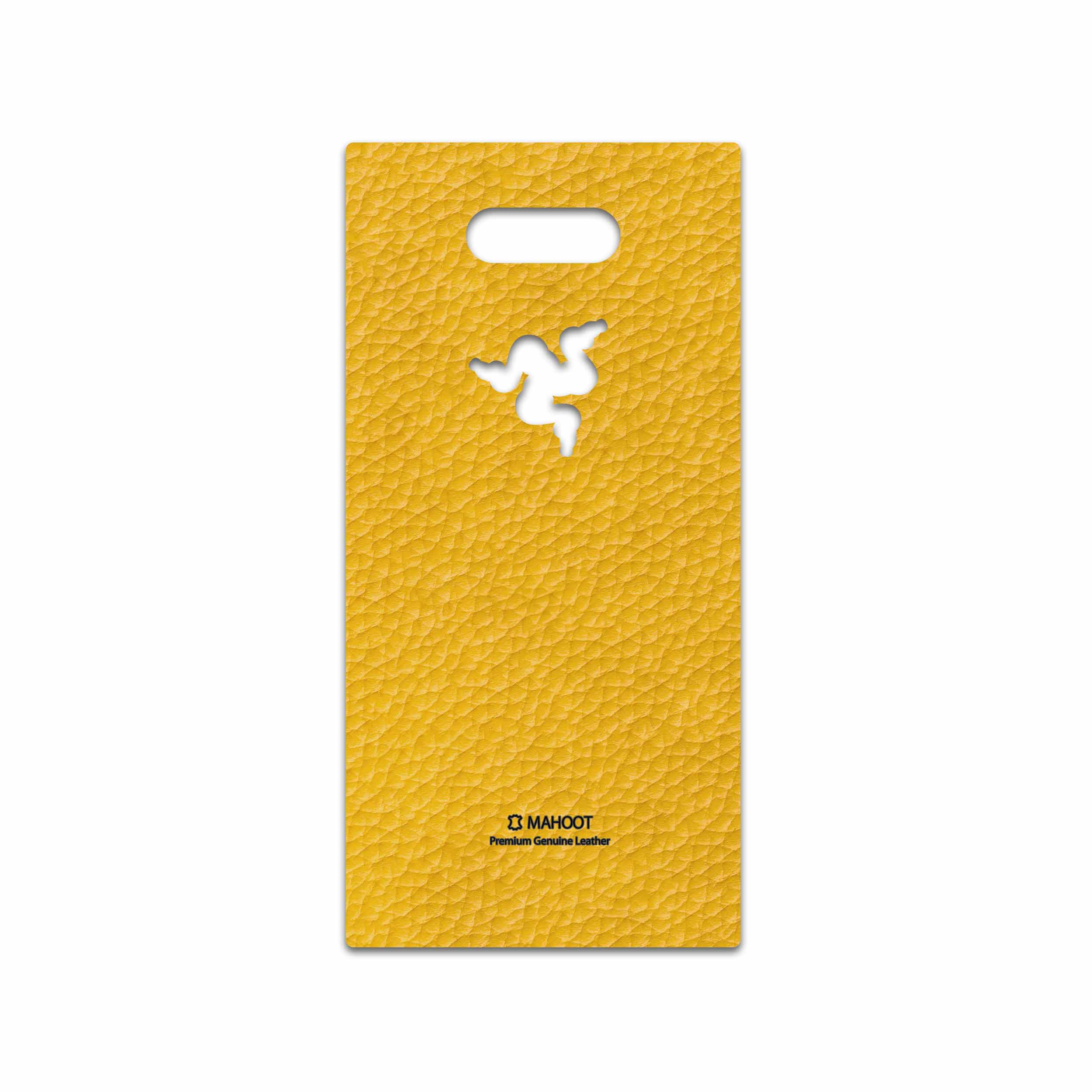 برچسب پوششی ماهوت مدل Mustard-Leather مناسب برای گوشی موبایل ریزر Phone 2
