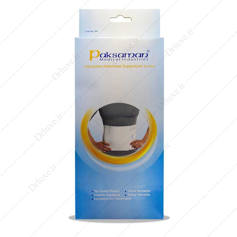 مشخصات، قیمت و خرید شکم بند طبی تمام کش سگک دار پاک سمن سایز Large - دکتر لوکس