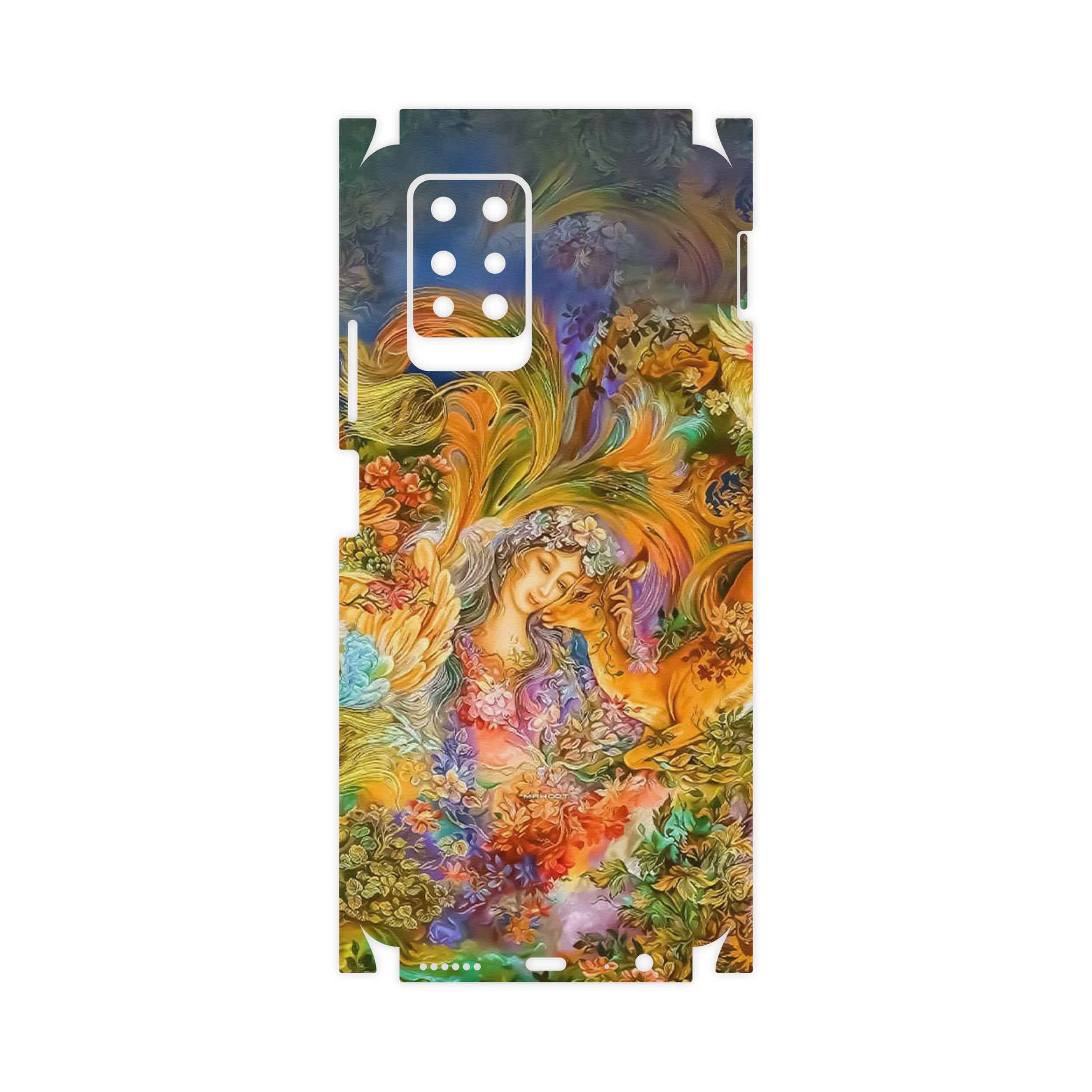 برچسب پوششی ماهوت مدل Persian miniature 3-FullSkin مناسب برای گوشی موبایل اینفینیکس Note 10 Pro
