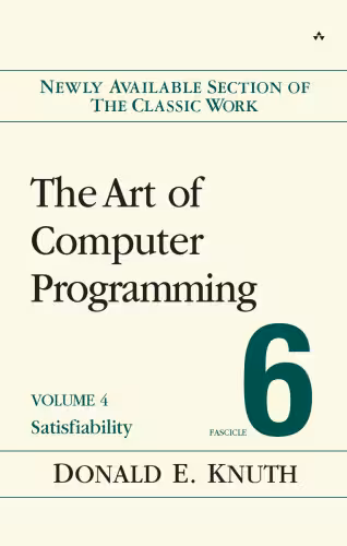 خرید و دانلود نسخه کامل کتاب The Art of Computer Programming, Volume 4, Fascicle 6: Satisfiability