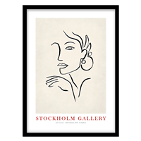 قیمت و خرید تابلو دکوراتیو مدل نقاشی لاین‌آرت کد 0398