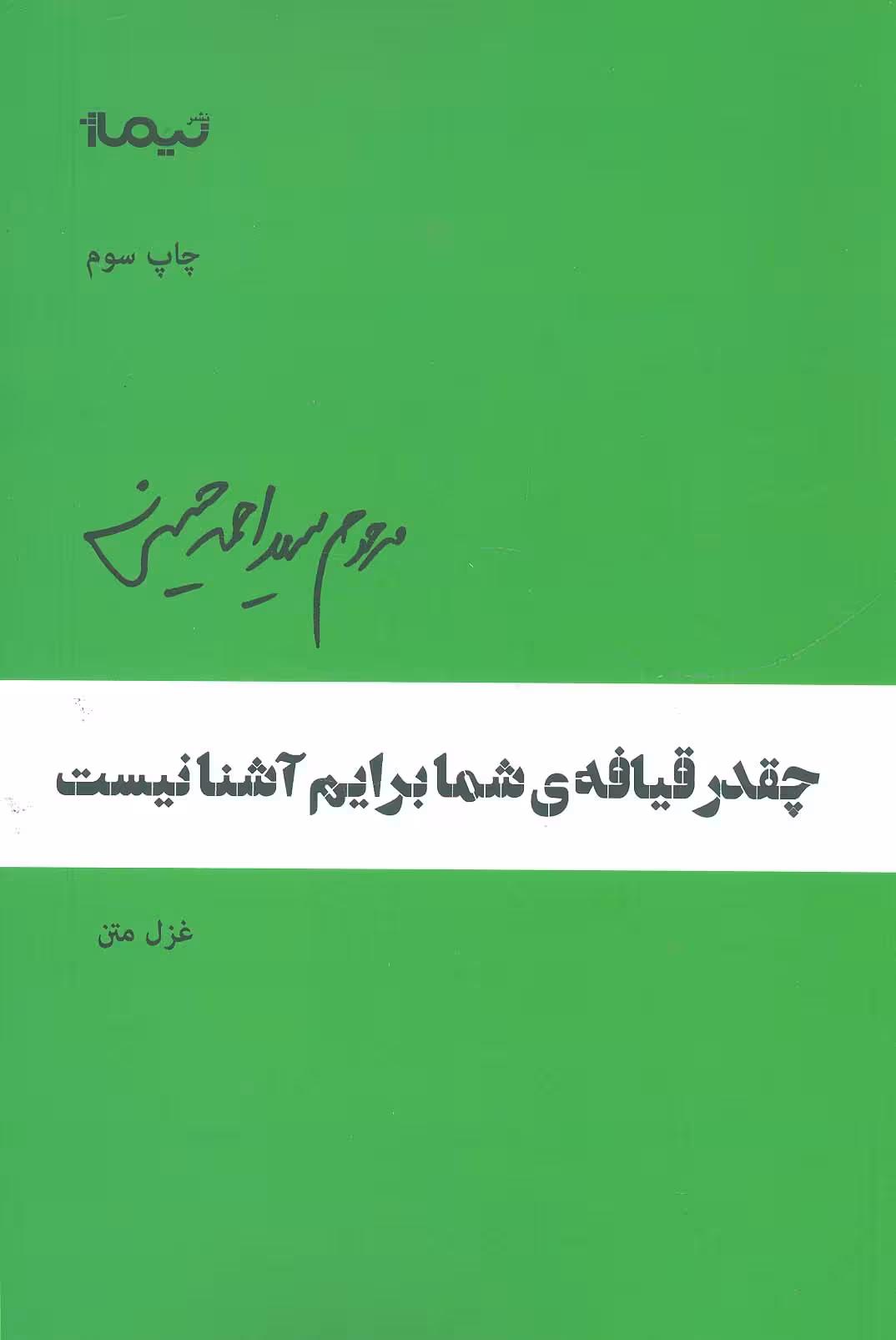 چقدر قیافه ی ی شما برایم آشنا نیست (پازل شعر امروز) - ناشربوک | خرید آنلاین کتاب