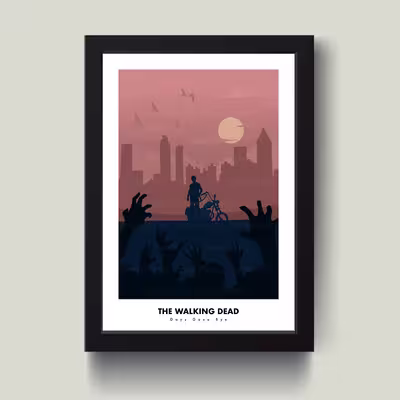 تابلو مدل The Walking dead کد S3019-b