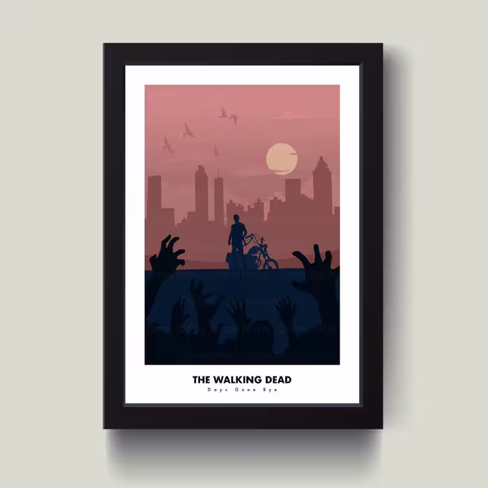 تابلو مدل The Walking dead کد S3019-b