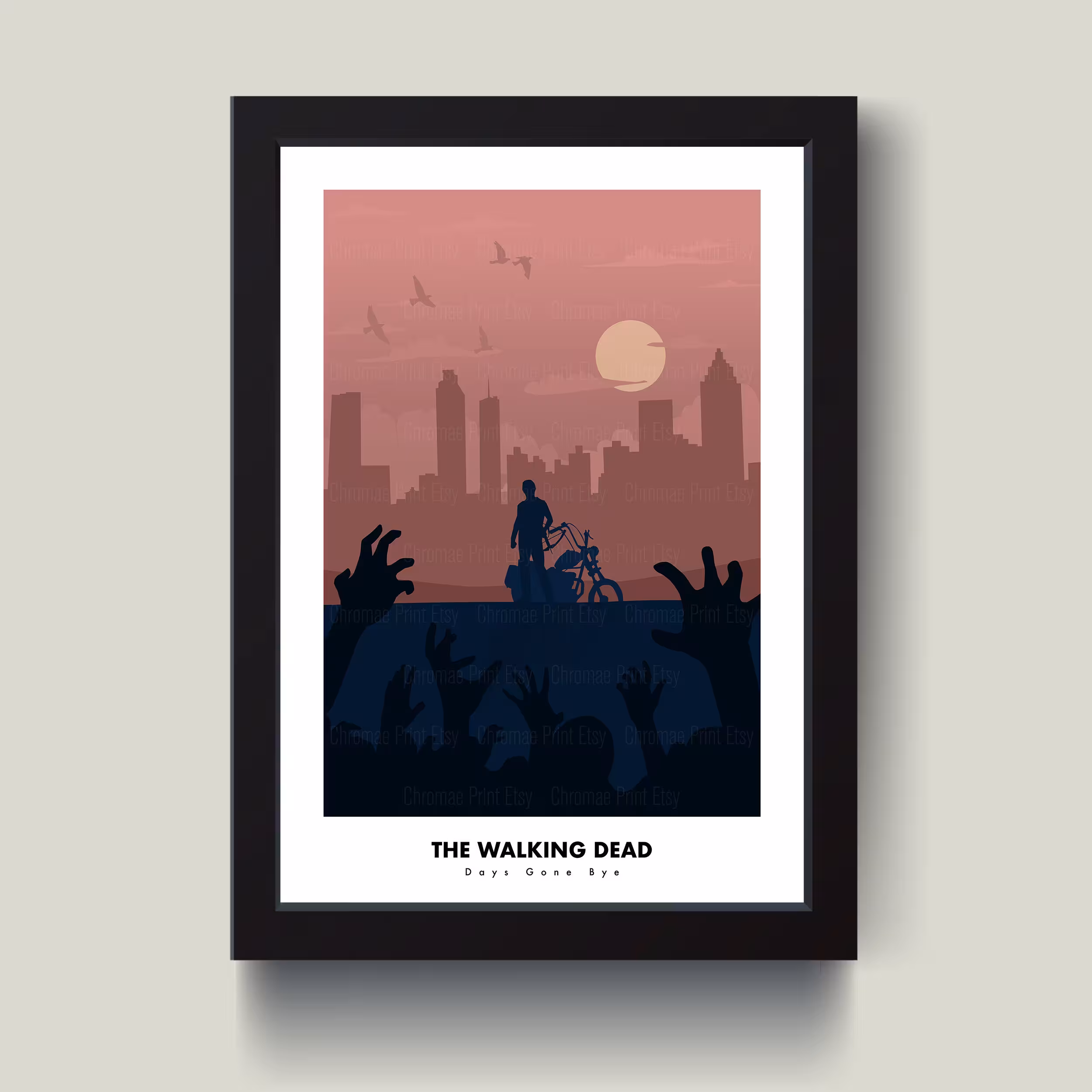 تابلو مدل The Walking dead کد S3019-b