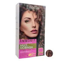 کیت رنگ مو اسکالیم سری collagen keratin شماره 5.57 حجم 100 میلی لیتر رنگ دارچینی