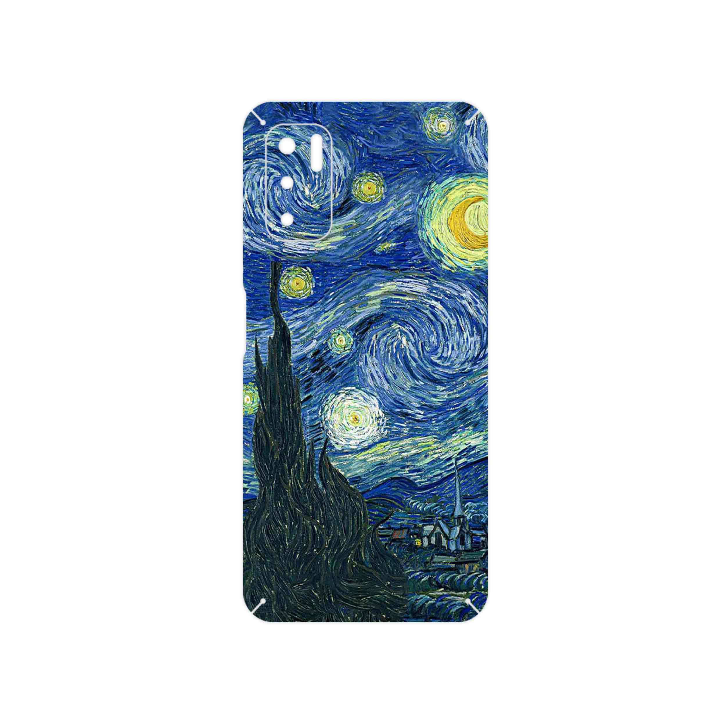 برچسب پوششی ماهوت مدل The Starry Night of van Gogh مناسب برای گوشی موبایل شیائومی Redmi Note 10 5G