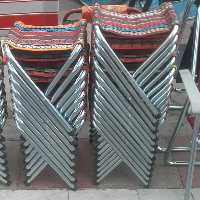 صندلی تاشو بدون پشتی سایز بزرگ