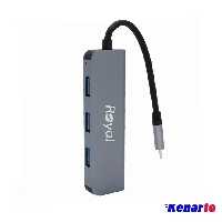 هاب 4 پورت Type-C رویال مدل RHC-10