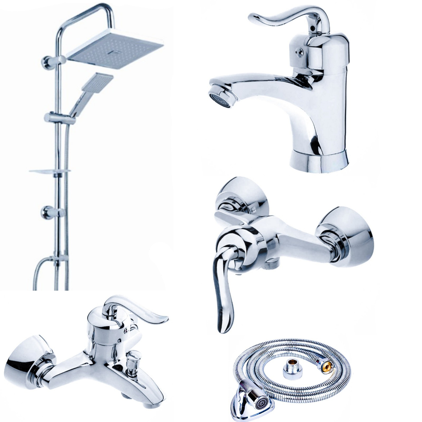 ست شیرآلات شیرالات  رز مدل بیزانس پلاس مجموعه 5 عددی