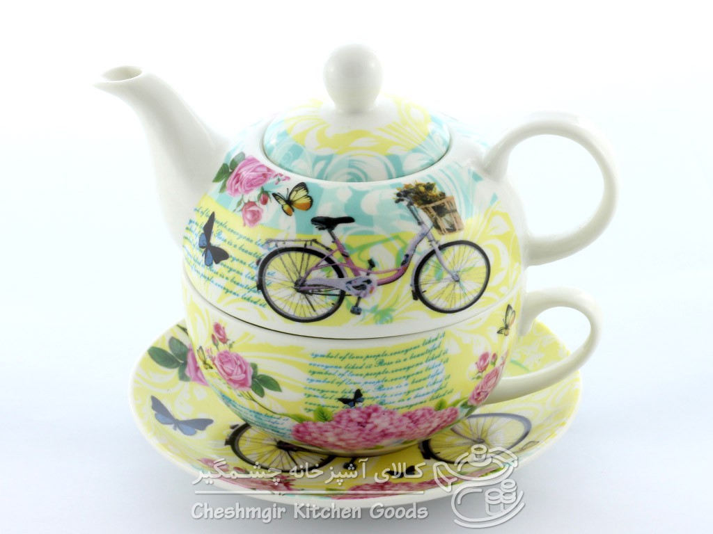 قوری و فنجان BR کادویی کد 10173