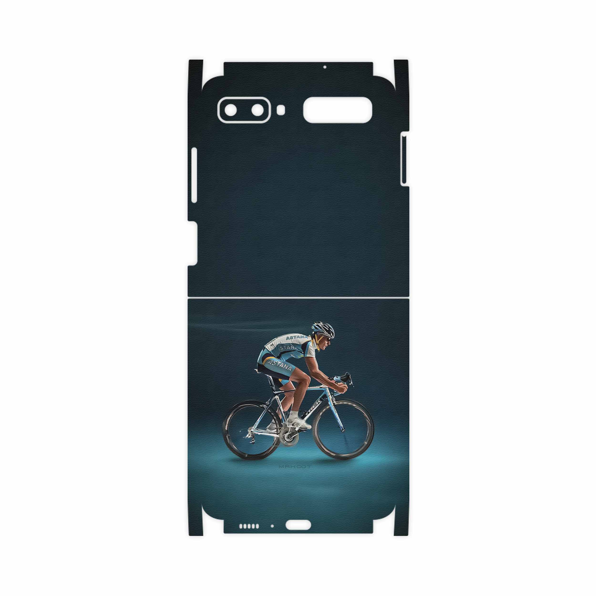 برچسب پوششی ماهوت مدل Road-cycling-FullSkin مناسب برای گوشی موبایل سامسونگ Galaxy Z Flip