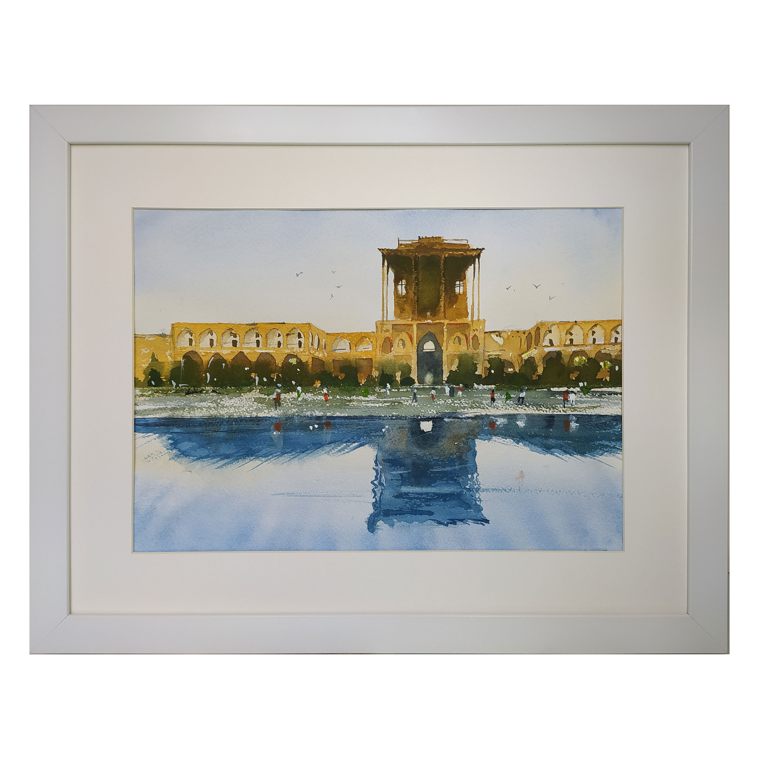 تابلو نقاشی آبرنگ طرح عالی قاپو کد 46