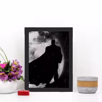 تابلو گالری چهره پرداز رخ مدل بتمن طرح Batman Black Shadow کد GCPA_10011