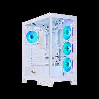 کیس گیمینگ AWEST GT-AQ16-MW | طراحی آکواریومی، تهویه حرفه‌ای، پشتیبانی از کارت‌گرافیک‌های بزرگ