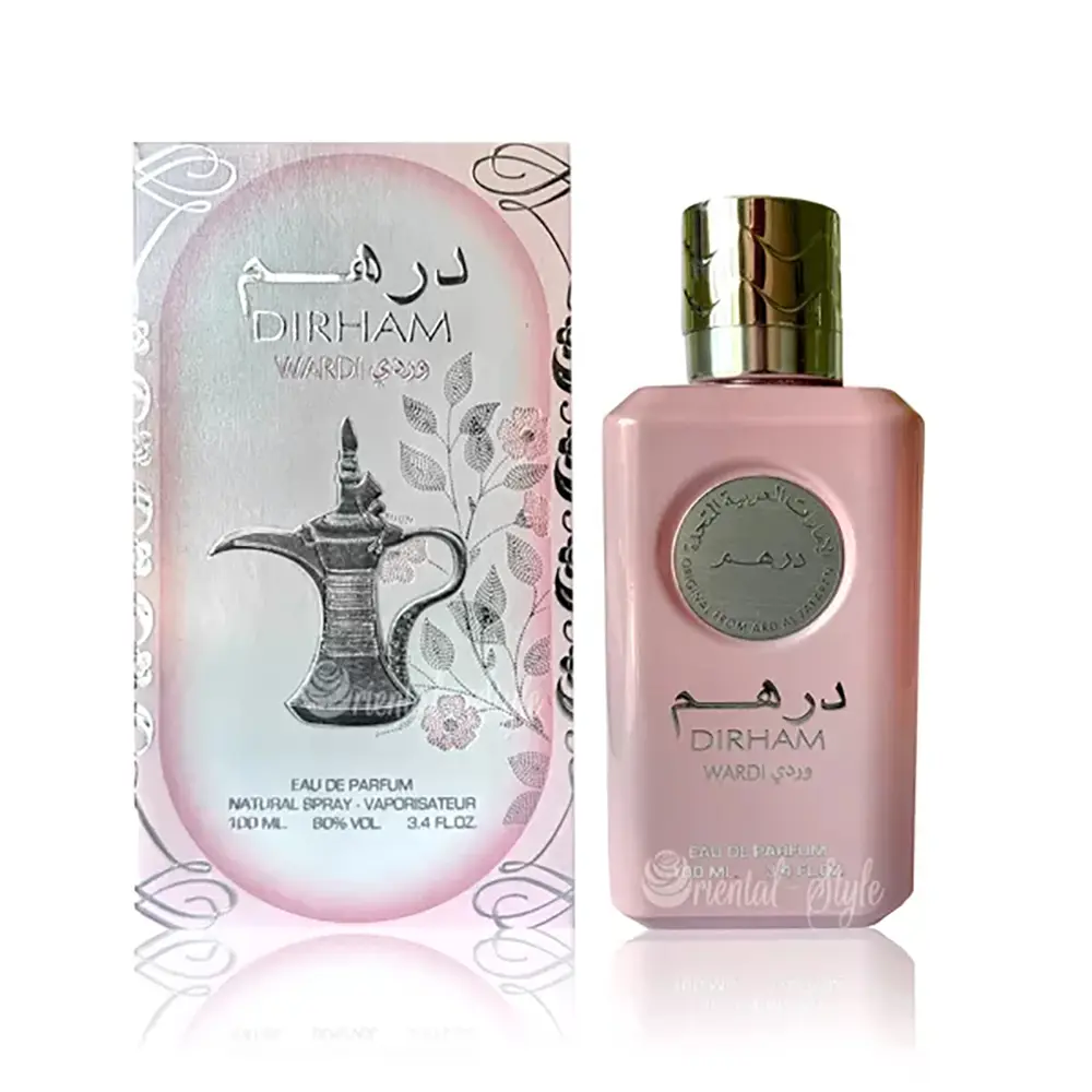 عطر ادکلن درهم وردی صورتی ارض الزعفران | عطر و ادکلن آویژه کنگان