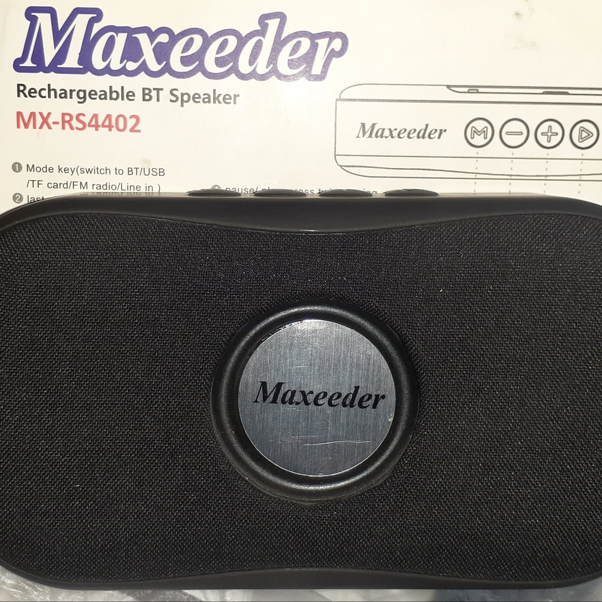 اسپیکر بلوتوثی Maxeeder
فلش و رم خور با کیفیت صدا و سایز مناسب