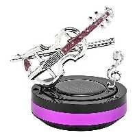 خوشبو کننده خورشیدی خودرو مدل بدنه فلزی طرح گیتار  کد Purple | کالا مکس