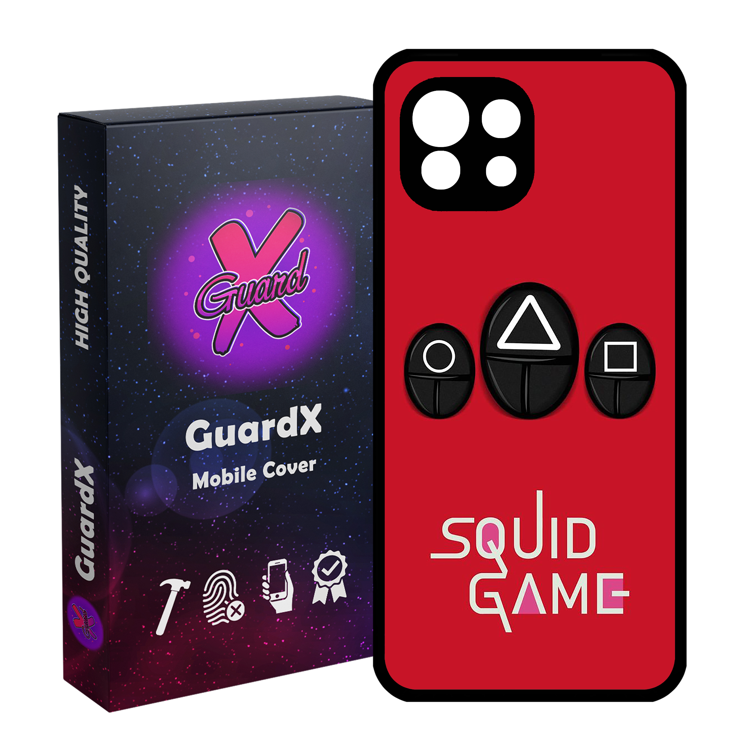کاور گارد ایکس طرح Squid Game مدل Glass10401 مناسب برای گوشی موبایل شیائومی Mi 11 Lite