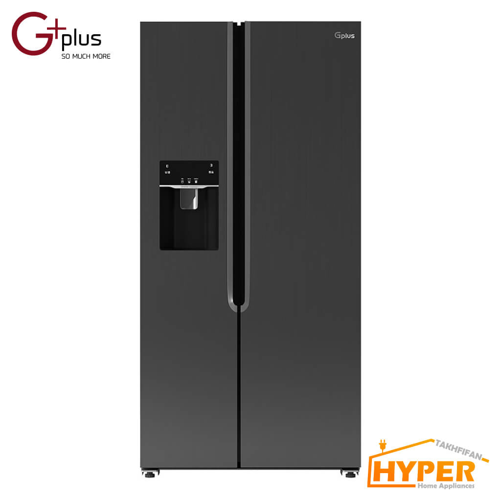 یخچال فریزر ساید بای ساید جی پلاس GSS-M7620BS تیتانیوم