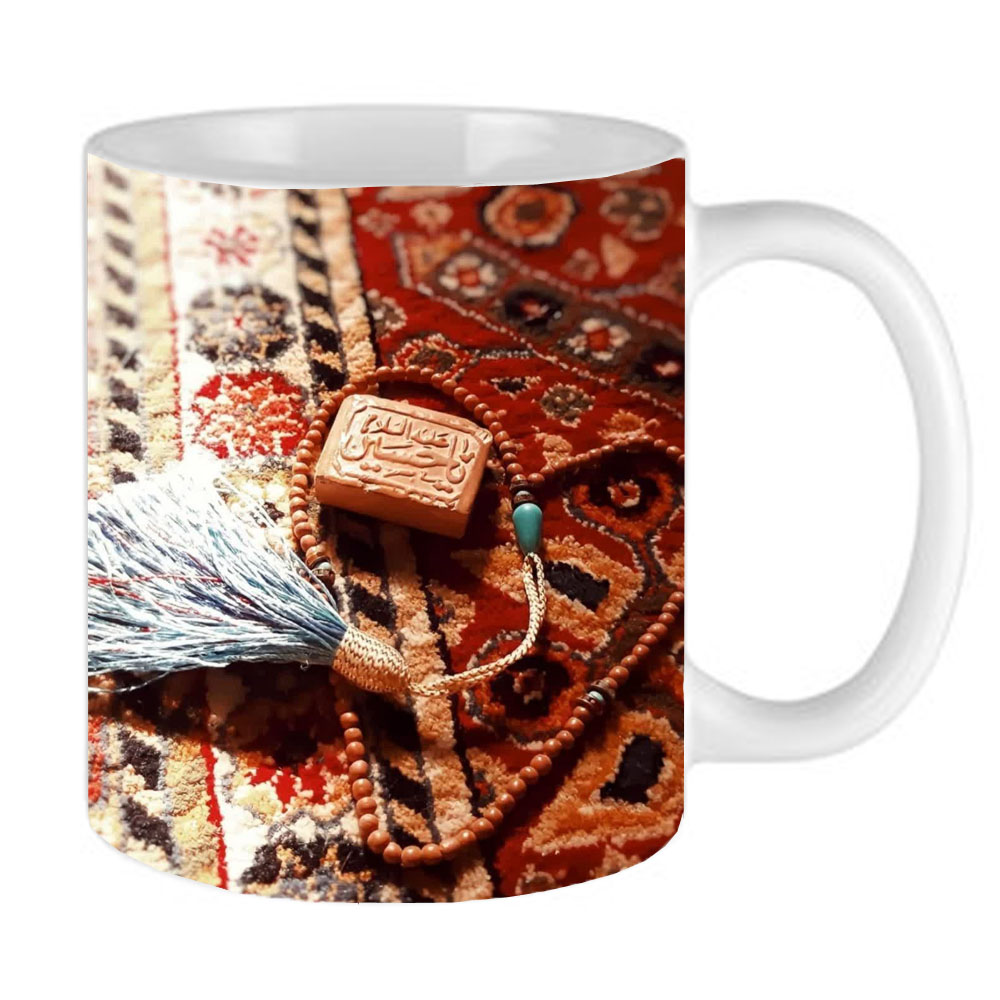 ماگ طرح مهر و تسبیح مدل TASBIH01