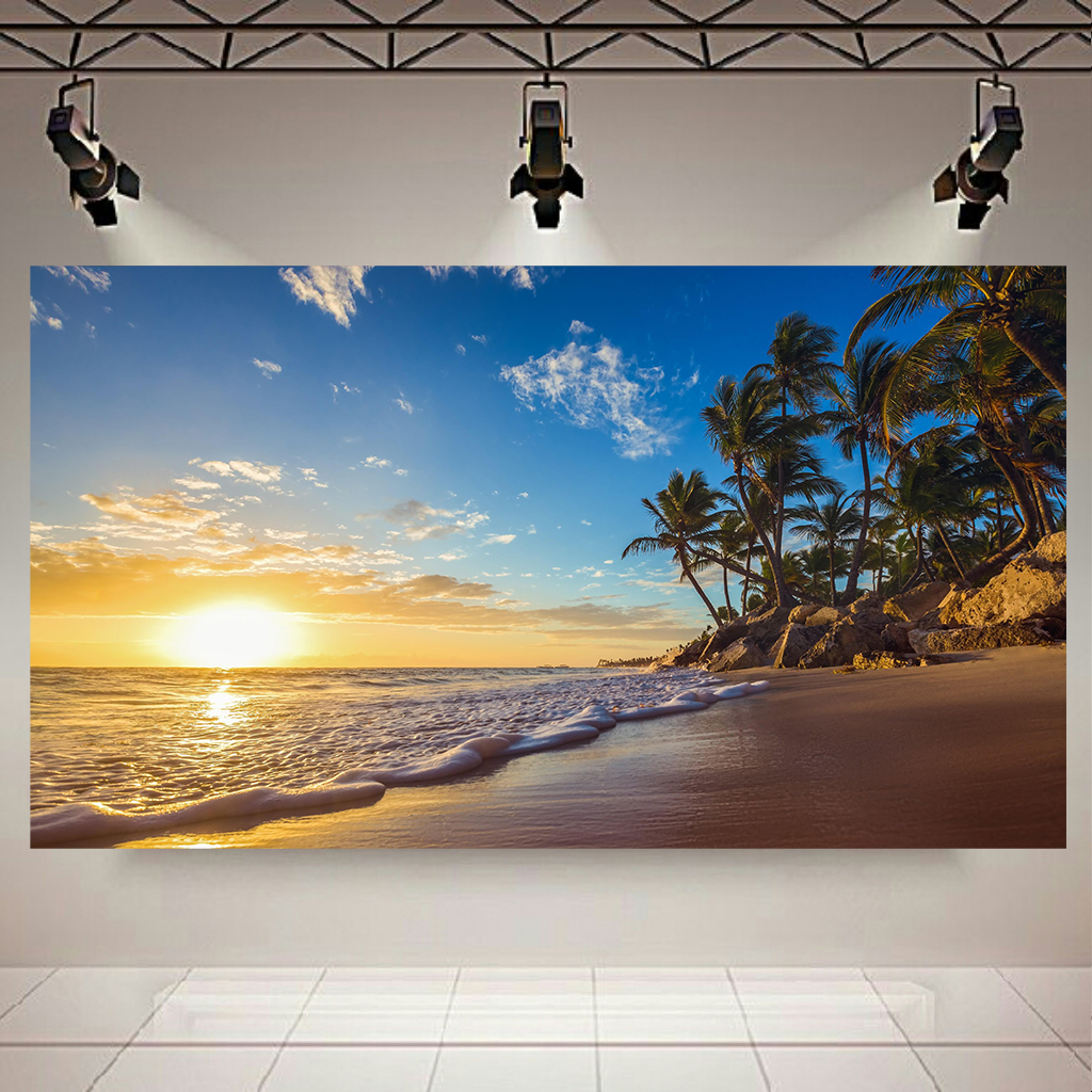 تابلو شاسی طرح طبیعت مدل ساحل و دریا کد AR4280