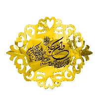 رودری آینه ای مدل وان یکاد سایز 25 در 20 سانت طلایی و نقره ای 