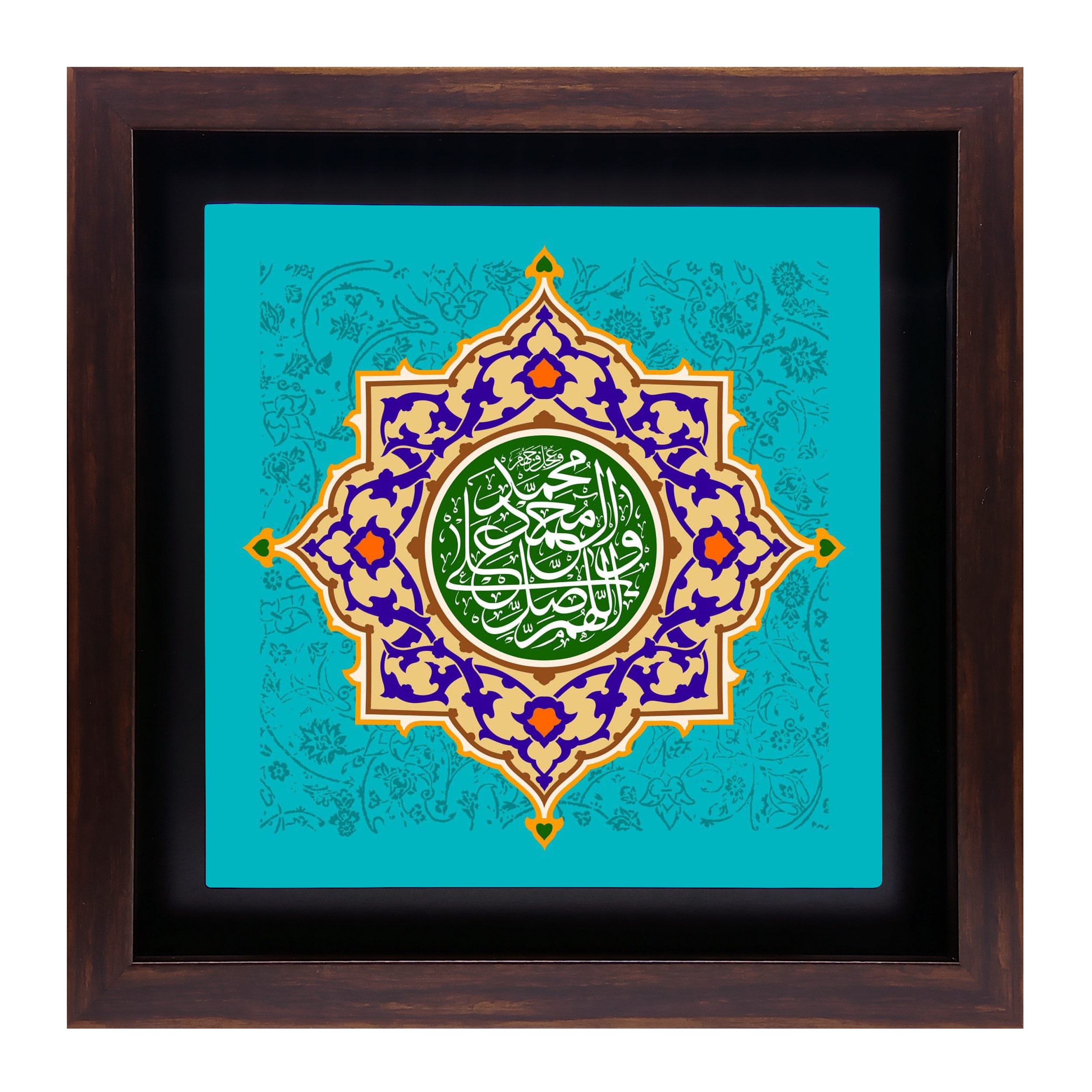 تابلو کاشی طرح صلوات 3 مدل QG 1005