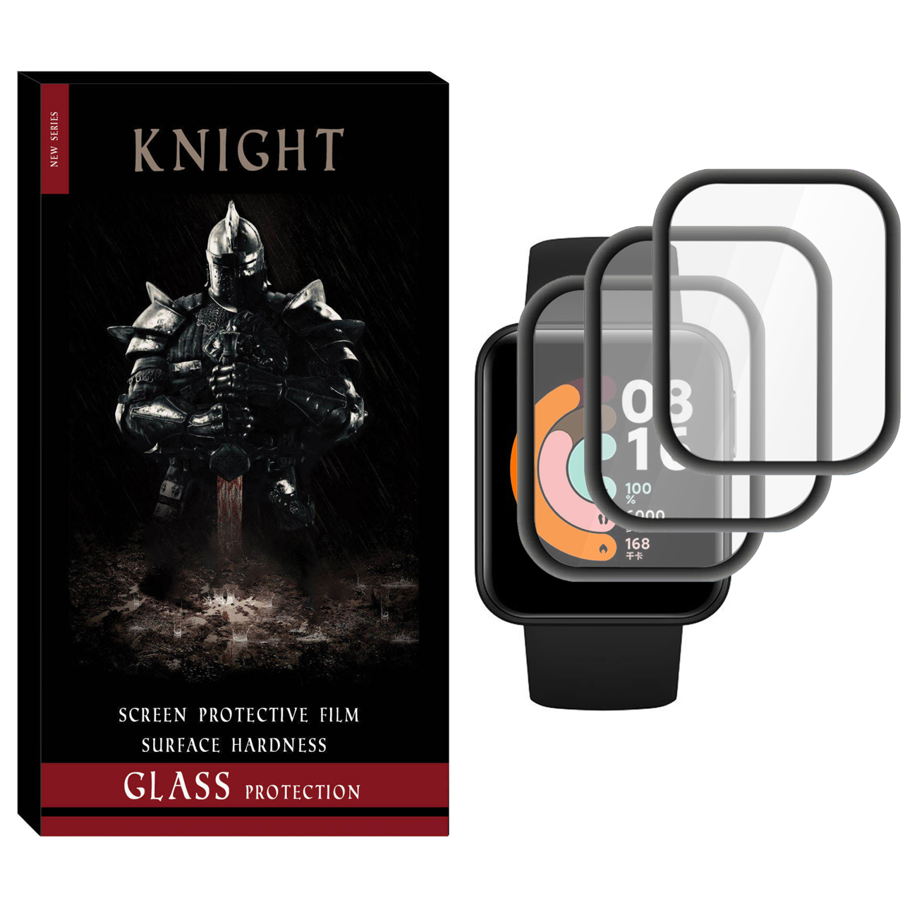 محافظ صفحه نمایش نانو نایت مدل NKT مناسب برای ساعت هوشمند شیائومی Mi Watch Lite بسته سه عددی